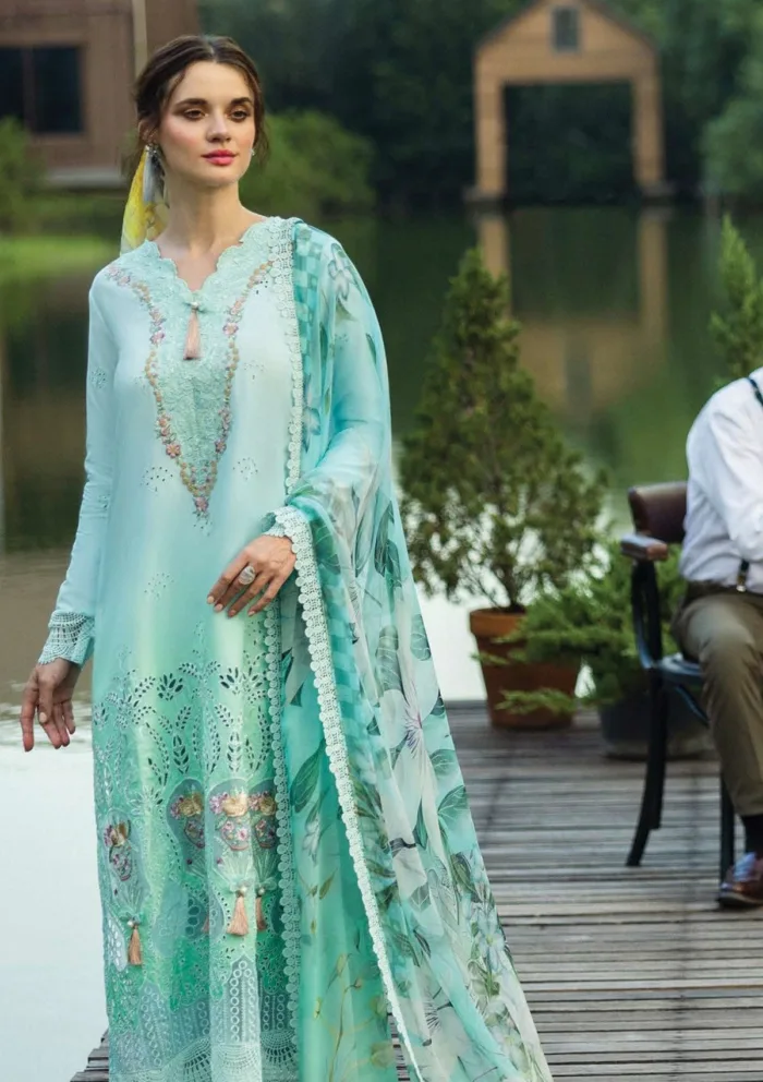 Mushq MC25 06 Famiglia Solace Ombre Chikankari Luxury Lawn Collection - Image 2