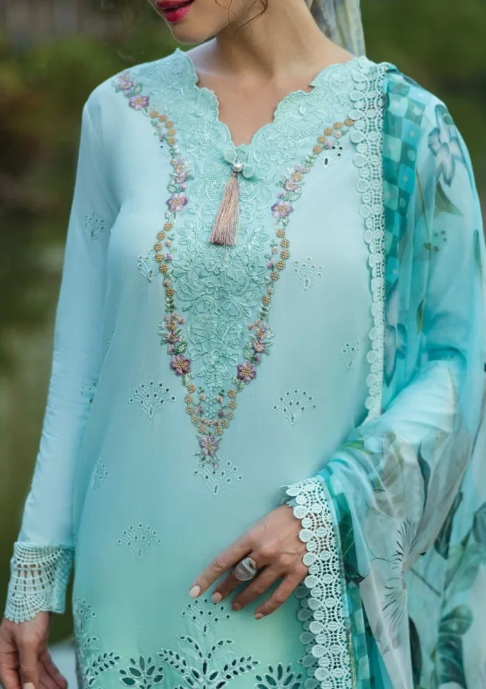 Mushq MC25 06 Famiglia Solace Ombre Chikankari Luxury Lawn Collection - Image 3