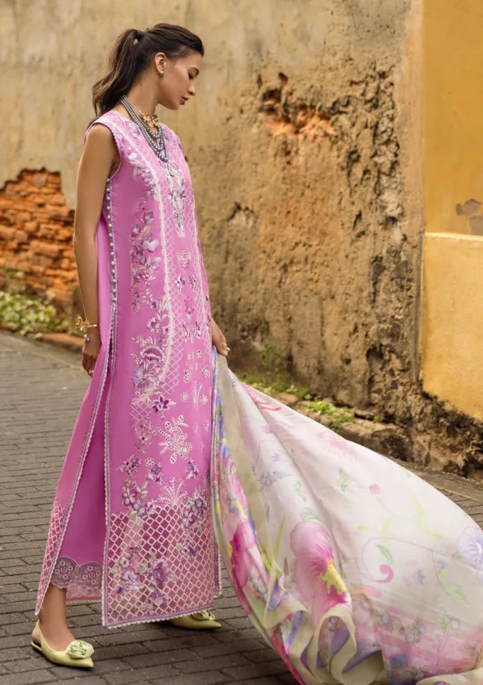 Mushq MM 01 Timeless Wave Manaram Luxury 25 Lawn Collection - Image 4