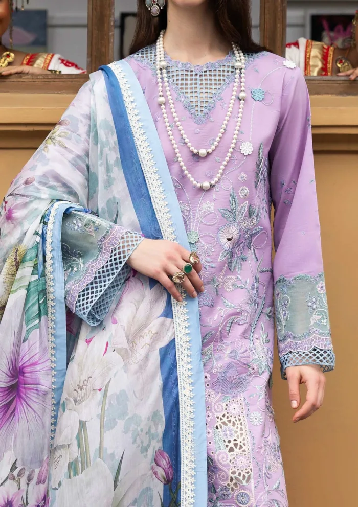 Mushq MM 02 Glowing Pulse Manaram Luxury 25 Lawn Collection - Image 2
