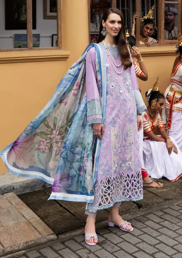 Mushq MM 02 Glowing Pulse Manaram Luxury 25 Lawn Collection - Image 3