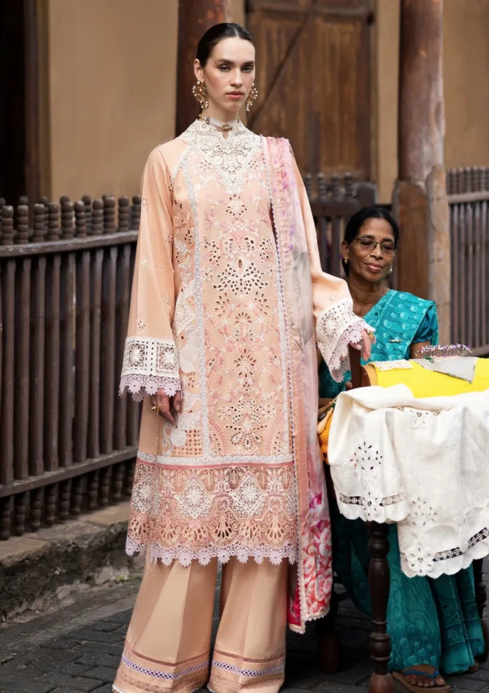 Mushq MM 04 Dreamlike Vibe Manaram Luxury 25 Lawn Collection - Image 3