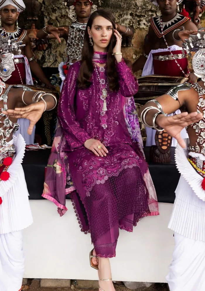 Mushq MM 05 Eternal Beat Manaram Luxury 25 Lawn Collection - Image 2
