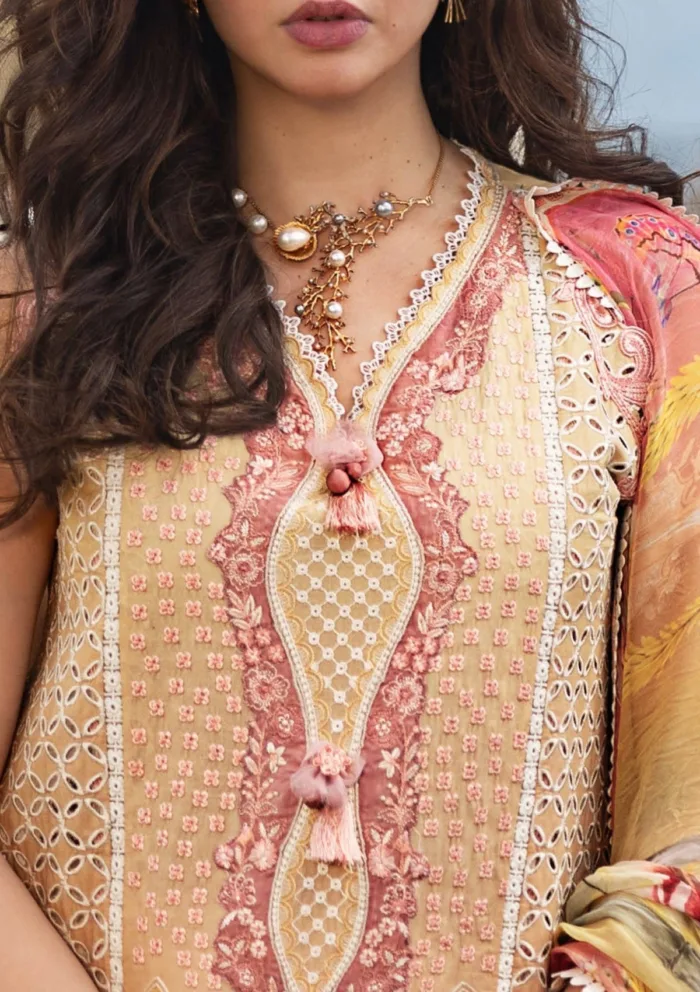 Mushq MM 09 Tranquil Spark Manaram Luxury 25 Lawn Collection - Image 2