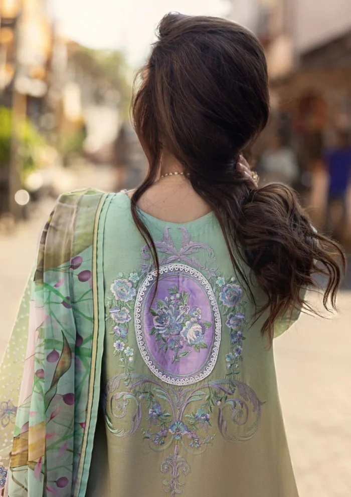 Mushq MM 13 Glittering Grace Manaram Luxury 25 Lawn Collection - Image 3