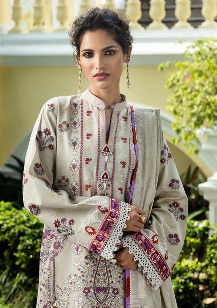 Mushq MSJ25 01 Levana Seraph Jacquard Luxury Lawn Collection - Image 3