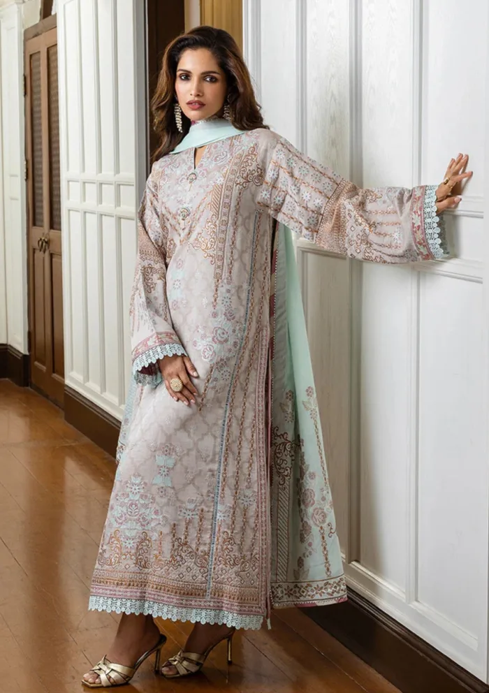 Mushq MSJ25 02 Arsinoe Seraph Jacquard Luxury Lawn Collection - Image 3