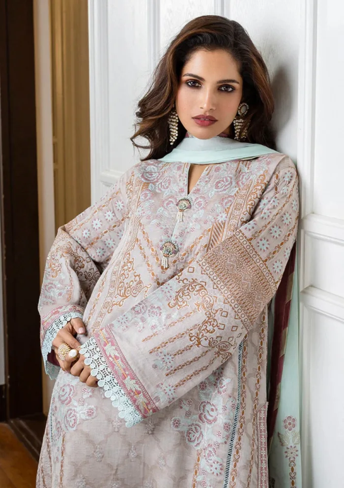 Mushq MSJ25 02 Arsinoe Seraph Jacquard Luxury Lawn Collection - Image 4