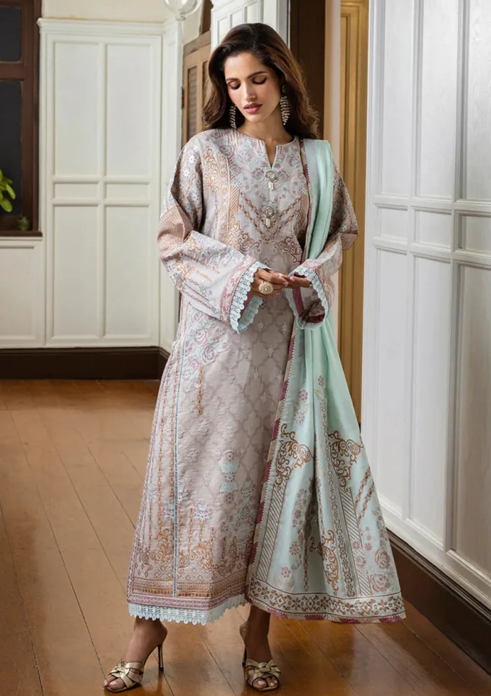 Mushq MSJ25 02 Arsinoe Seraph Jacquard Luxury Lawn Collection - Image 5