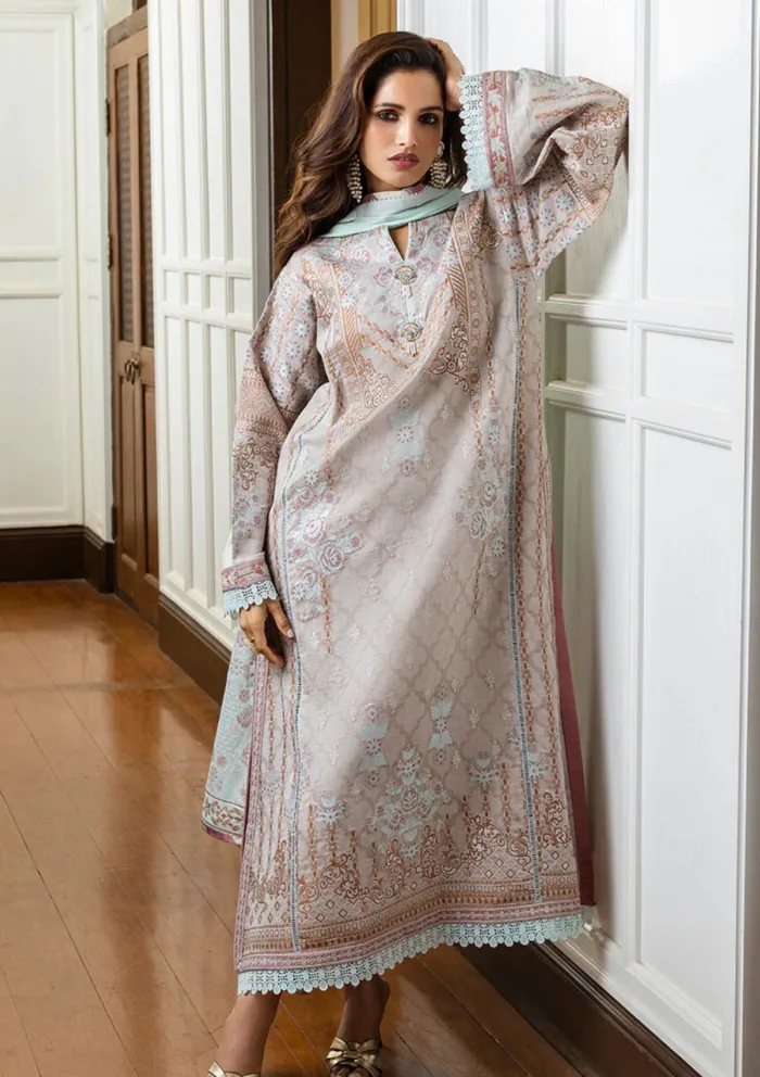 Mushq MSJ25 02 Arsinoe Seraph Jacquard Luxury Lawn Collection - Image 7