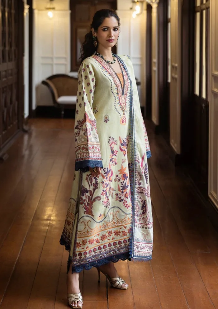 Mushq MSJ25 03 Letizia Seraph Jacquard Luxury Lawn Collection - Image 2
