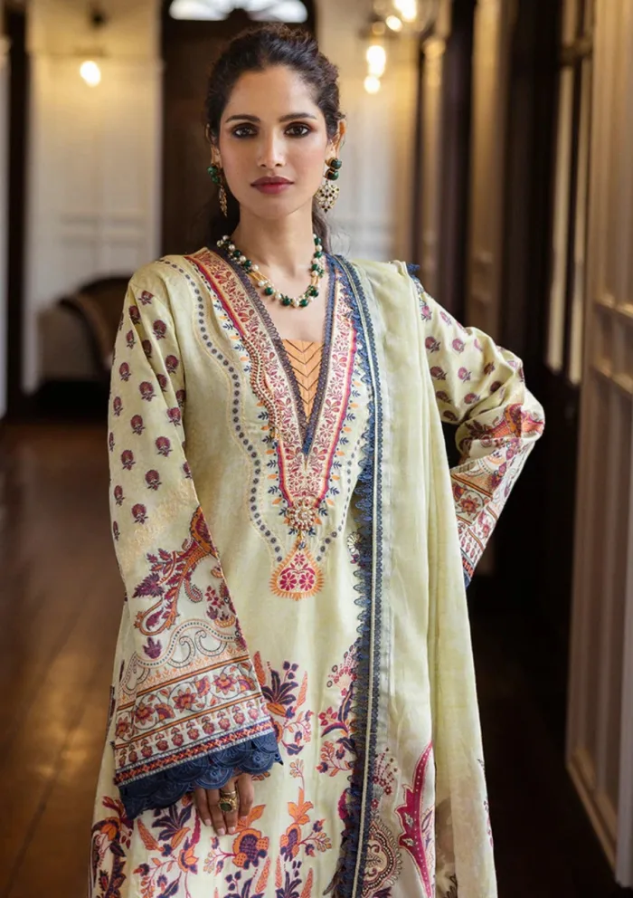 Mushq MSJ25 03 Letizia Seraph Jacquard Luxury Lawn Collection - Image 3