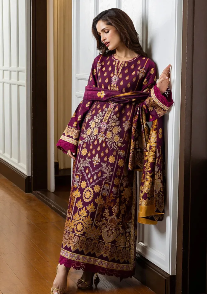 Mushq MSJ25 04 Eleanor Seraph Jacquard Luxury Lawn Collection - Image 2
