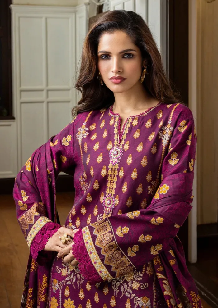Mushq MSJ25 04 Eleanor Seraph Jacquard Luxury Lawn Collection - Image 3