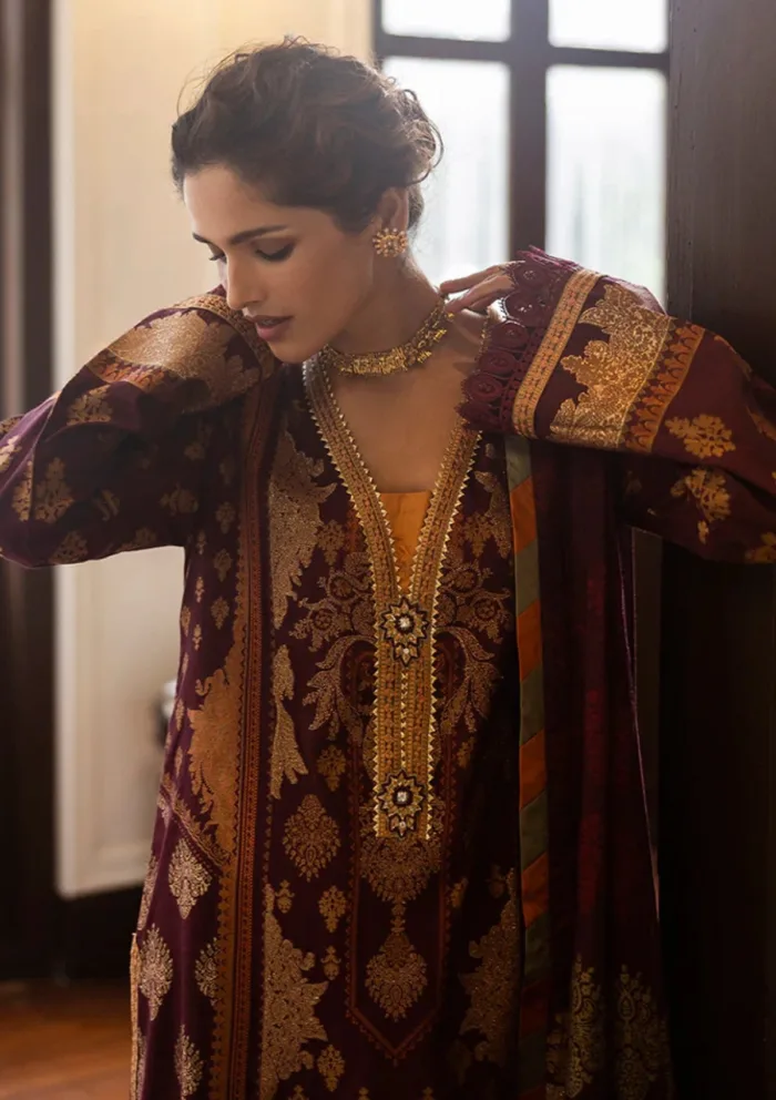 Mushq MSJ25 05 Morphea Seraph Jacquard Luxury Lawn Collection - Image 3