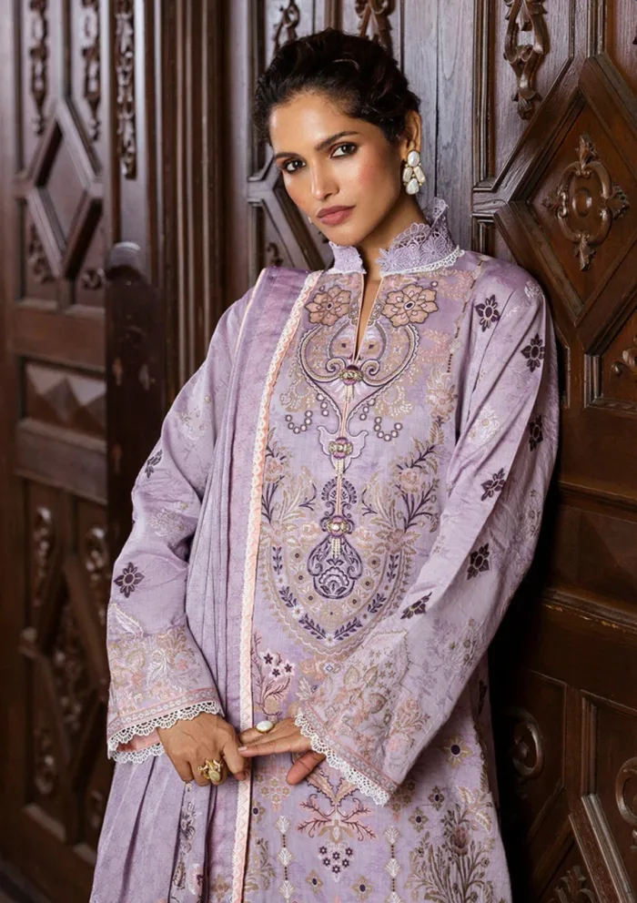 Mushq MSJ25 09 Theidara Seraph Jacquard Luxury Lawn Collection - Image 3
