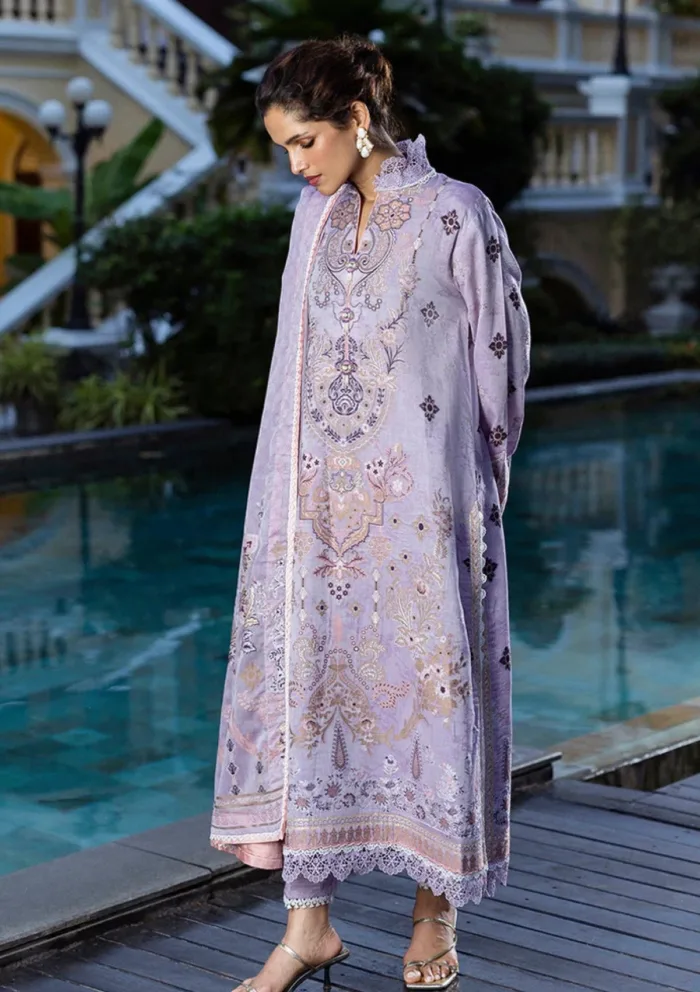 Mushq MSJ25 09 Theidara Seraph Jacquard Luxury Lawn Collection - Image 4