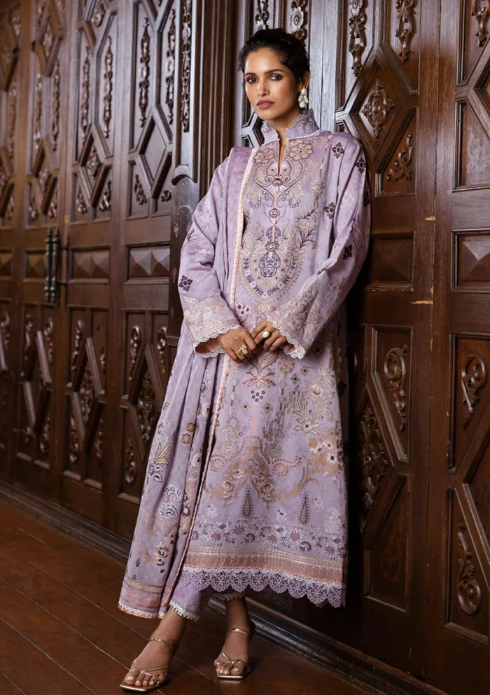 Mushq MSJ25 09 Theidara Seraph Jacquard Luxury Lawn Collection - Image 5