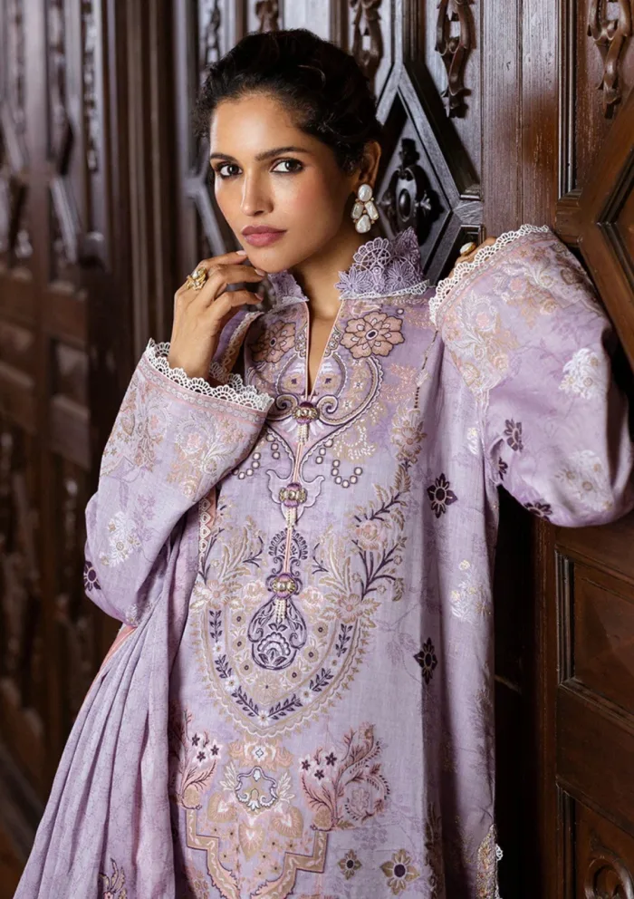 Mushq MSJ25 09 Theidara Seraph Jacquard Luxury Lawn Collection - Image 6