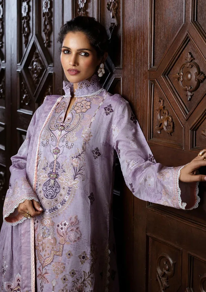 Mushq MSJ25 09 Theidara Seraph Jacquard Luxury Lawn Collection - Image 7