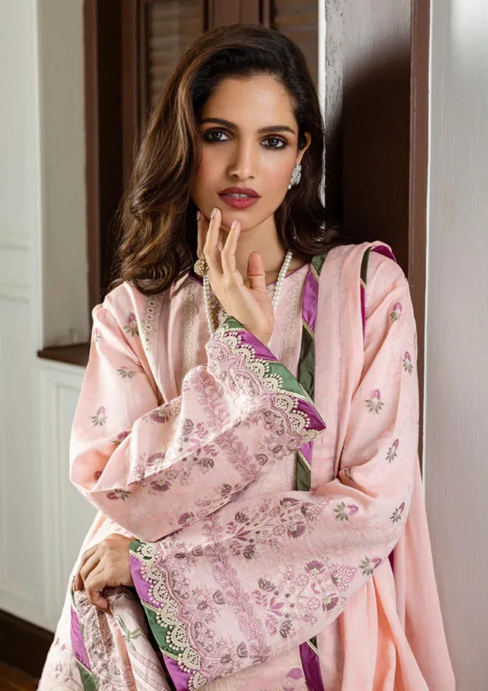 Mushq MSJ25 10 Lillian Seraph Jacquard Luxury Lawn Collection - Image 2