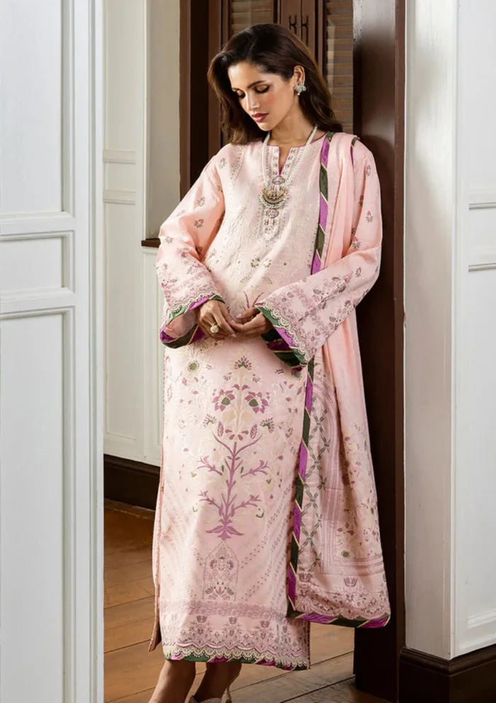 Mushq MSJ25 10 Lillian Seraph Jacquard Luxury Lawn Collection - Image 3