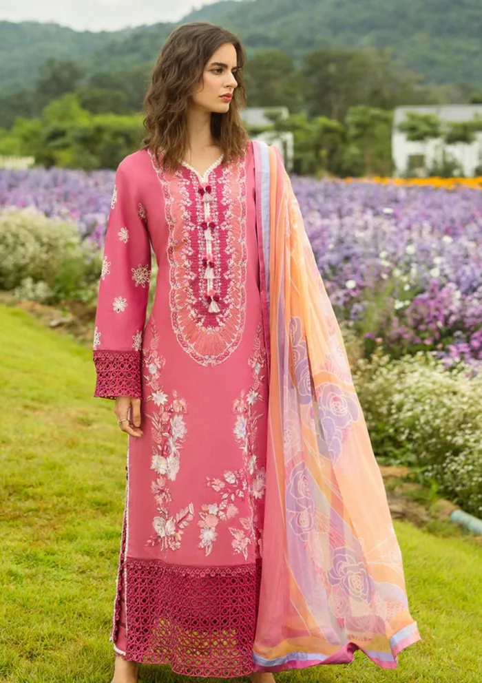 Mushq Secret Garden of Dreams Hemline Luxury Lawn Collection - Image 2