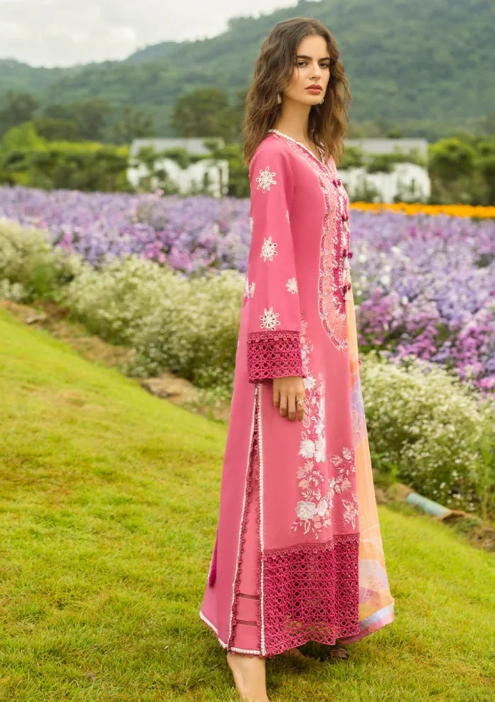 Mushq Secret Garden of Dreams Hemline Luxury Lawn Collection - Image 3