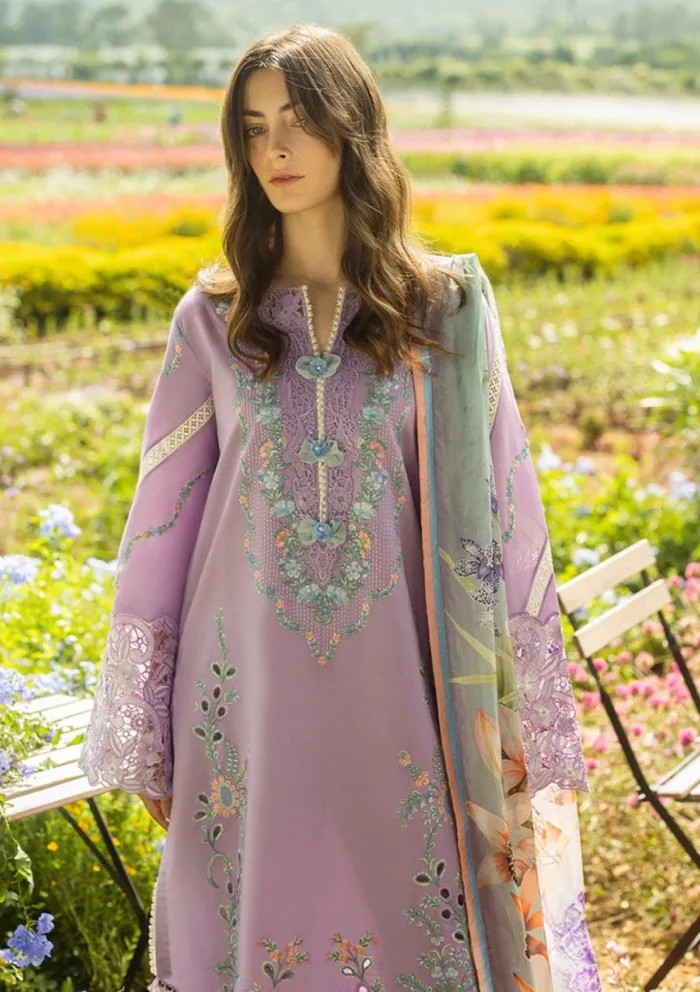 Mushq Secret Garden Pixies Blossom Hemline Luxury Lawn Collection - Image 2