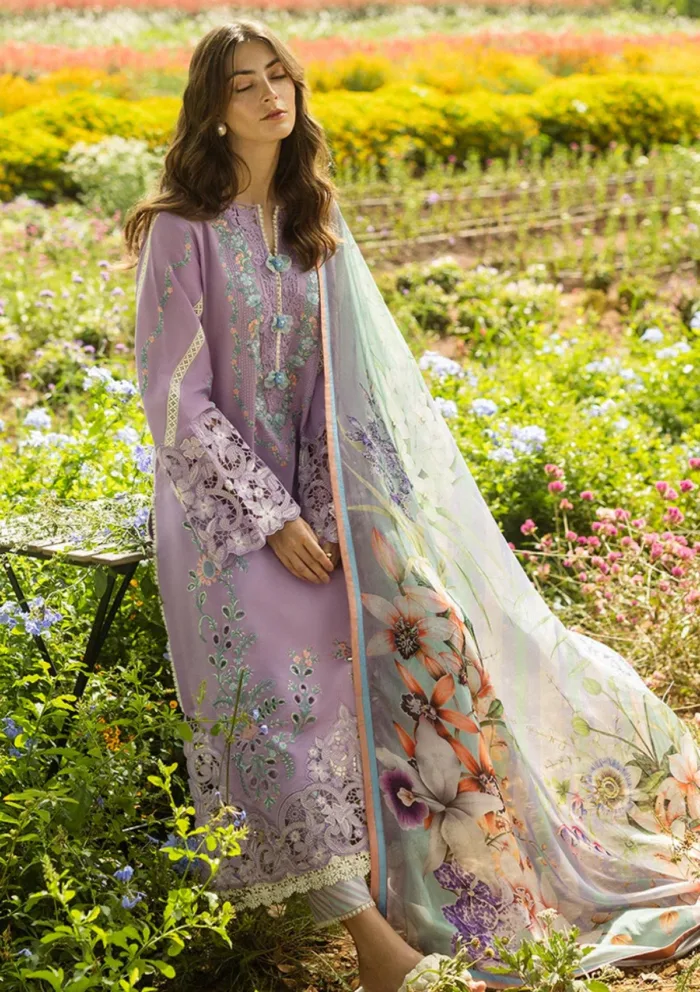 Mushq Secret Garden Pixies Blossom Hemline Luxury Lawn Collection - Image 4