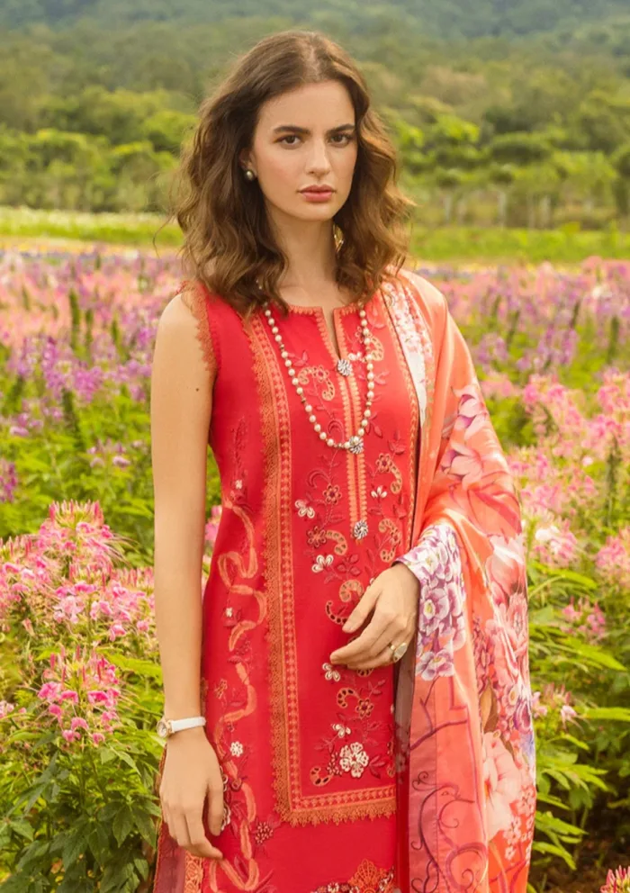 Mushq Secret Garden Wanderlust Blooms Hemline Luxury Lawn Collection - Image 2