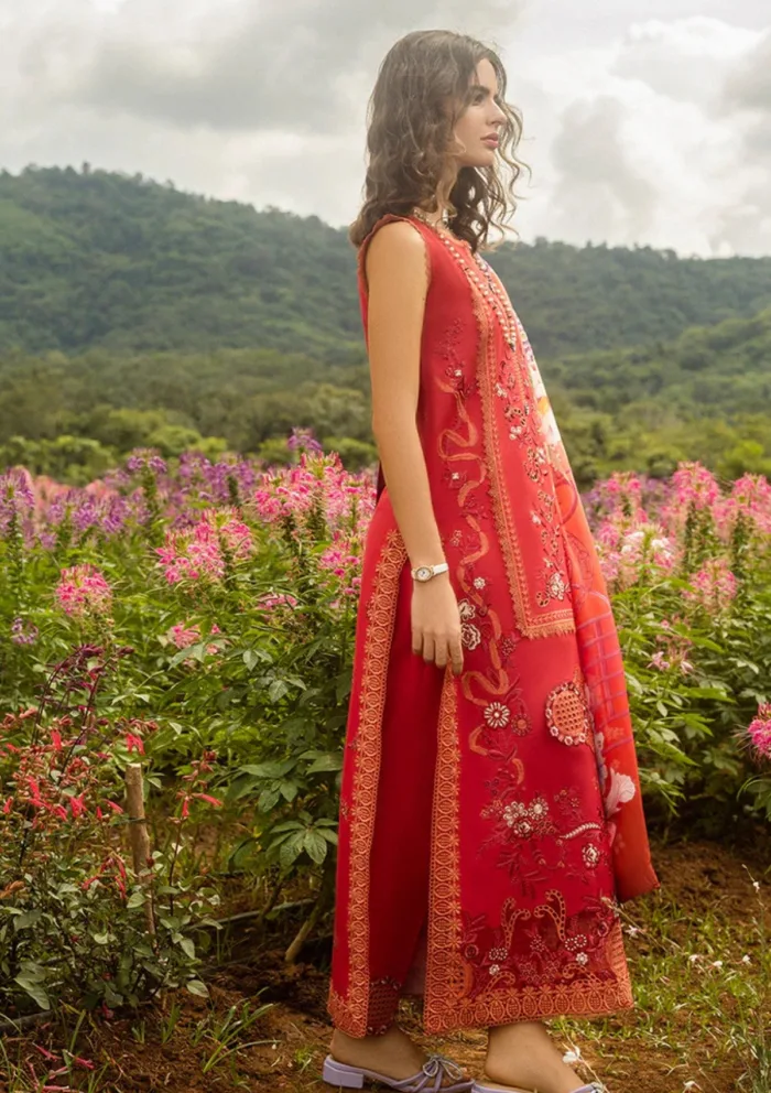 Mushq Secret Garden Wanderlust Blooms Hemline Luxury Lawn Collection - Image 3