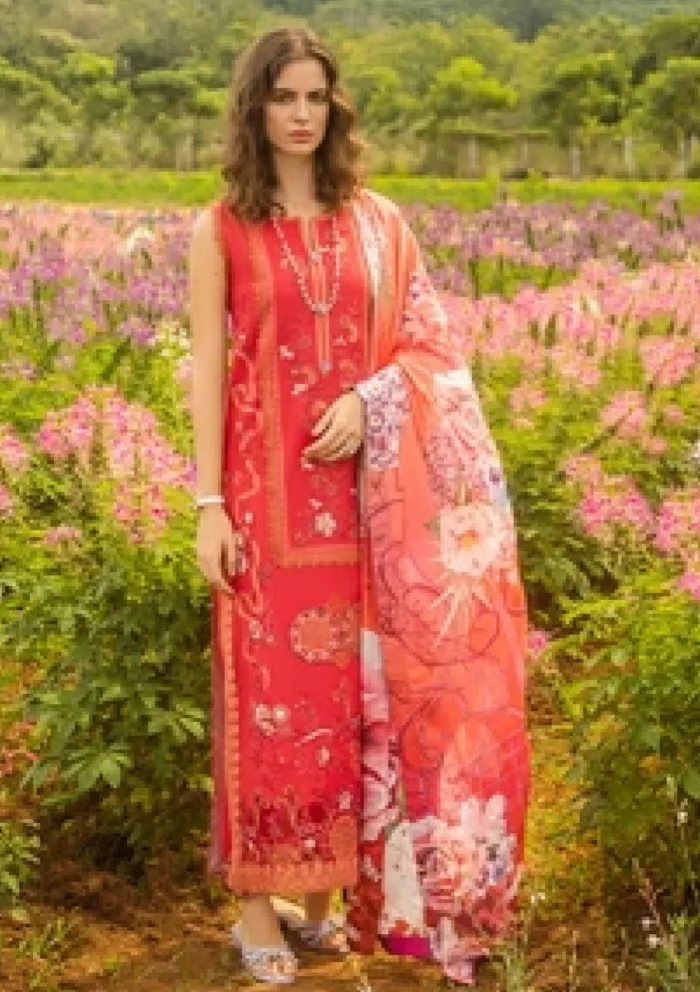 Mushq Secret Garden Wanderlust Blooms Hemline Luxury Lawn Collection - Image 4