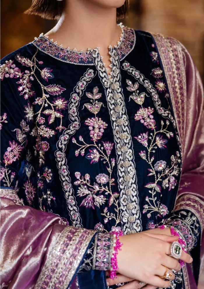 Mushq Velvet MDV24 02 Infinite Loop Deja Vu Luxury Lawn Collection - Image 3