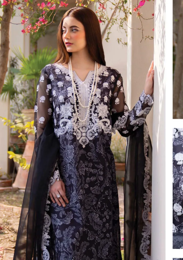 Myeesha Luxury 25 MS 1017 CHANDNI Lamhay Lawn Collection - Image 3
