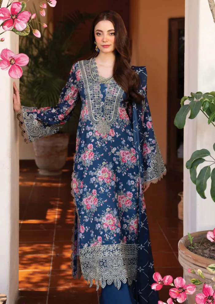 Myeesha Luxury 25 MS 1019 ZOHRA Lamhay Lawn Collection - Image 3