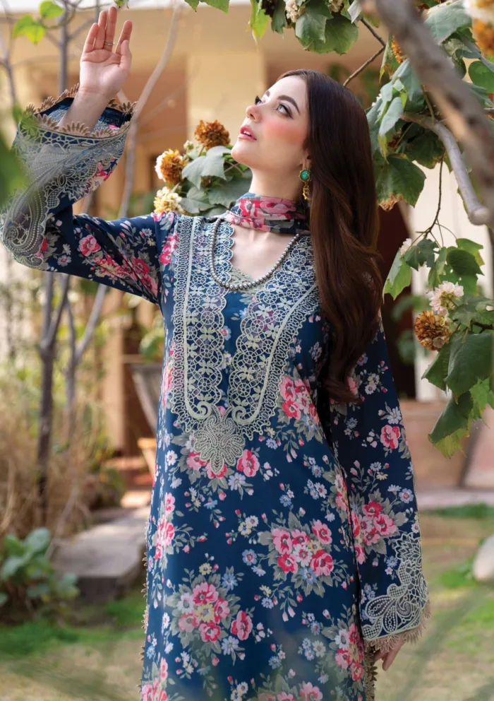 Myeesha Luxury 25 MS 1019 ZOHRA Lamhay Lawn Collection - Image 4