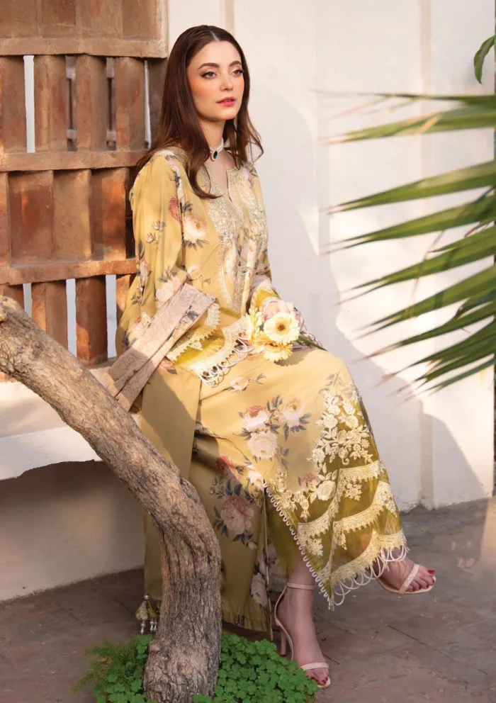 Myeesha Luxury 25 MS 1025 ZARNISH Lamhay Lawn Collection - Image 4