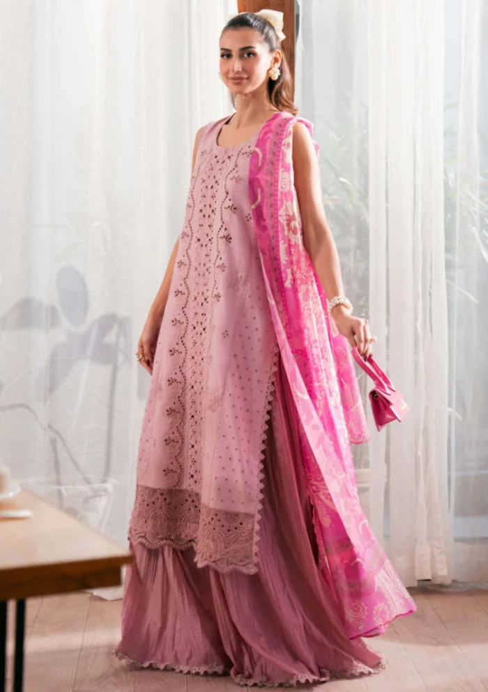 Neeshay Luxury 25 Dahlia Symphony Lawn Collection - Image 4