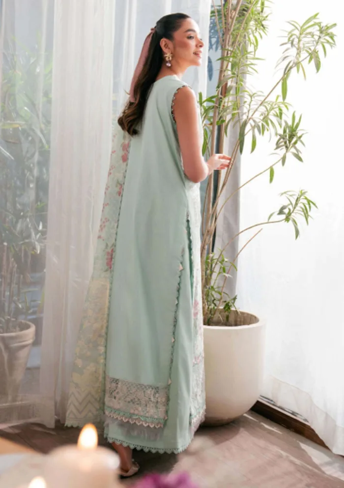 Neeshay Luxury 25 Minty Symphony Lawn Collection - Image 3