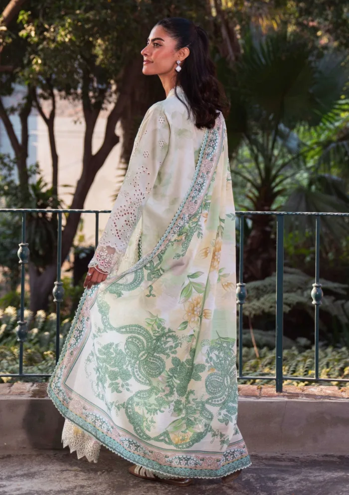 Neeshay Printkari 25 MEADOW MIST Summer Lines Luxury Lawn Collection - Image 3