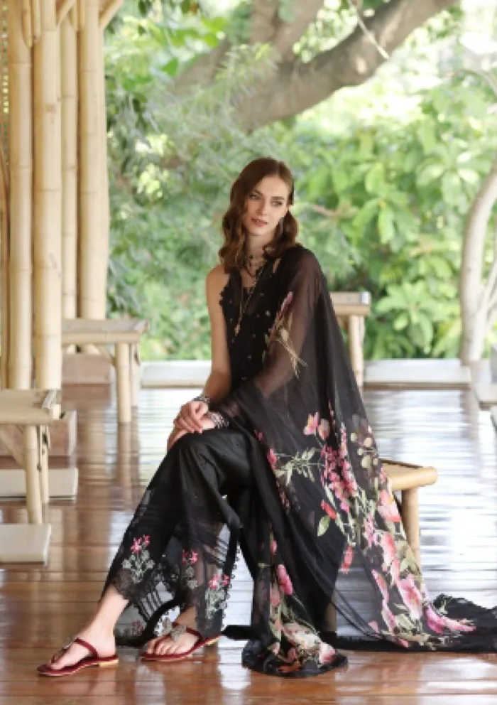 Noor By Saadia Asad Printedkari 25 D 7 A Eid Luxe Luxury Lawn Collection - Image 2