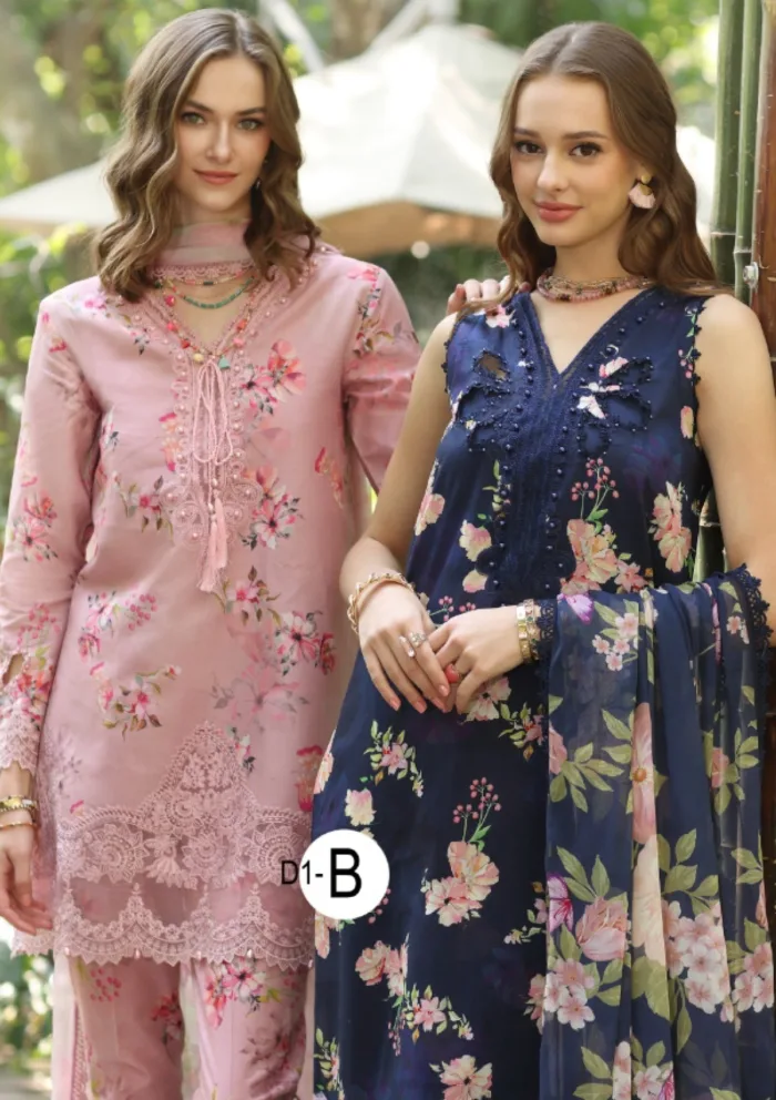 Noor by Saadia Asad Printedkari 25 D 8 A Eid Luxe Luxury Lawn Collection - Image 4