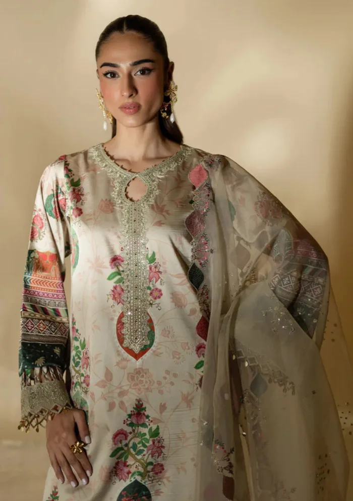 Nureh NSE 20 The Silk Edit 25 Luxury Lawn Collection - Image 2