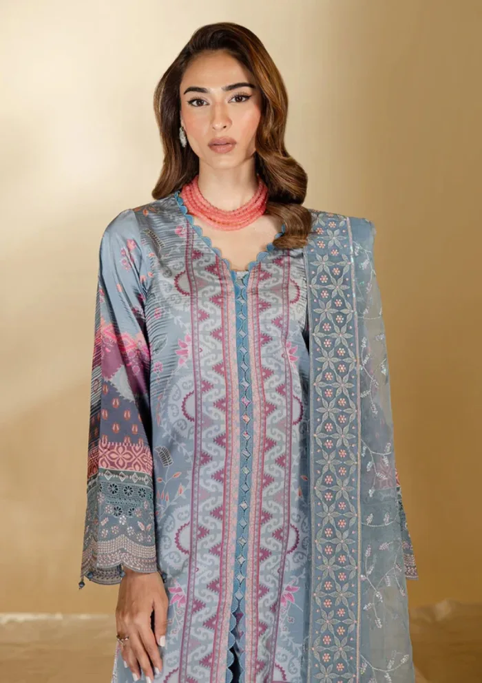 Nureh NSE 23 The Silk Edit 25 Luxury Lawn Collection - Image 2