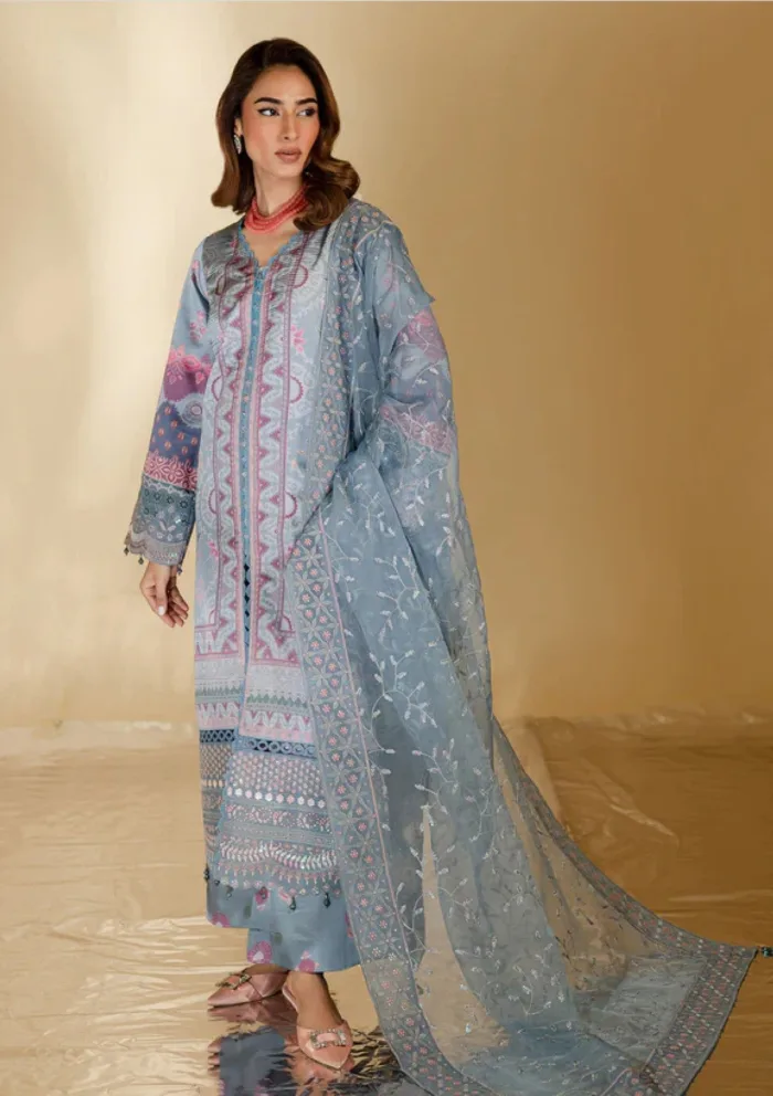 Nureh NSE 23 The Silk Edit 25 Luxury Lawn Collection - Image 3