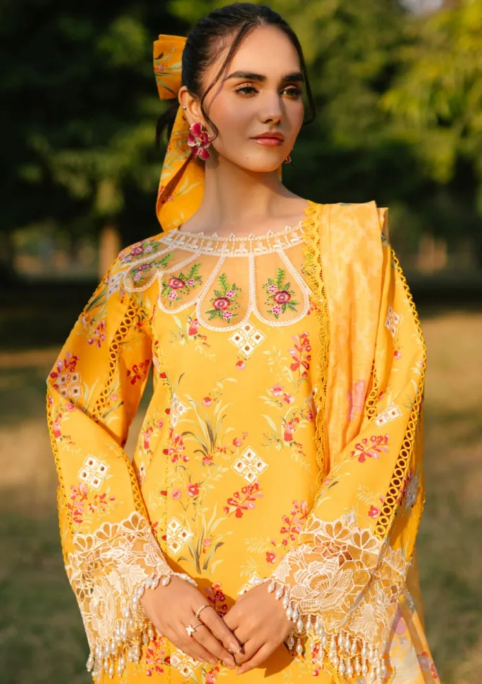 Parishay D 01 Ivy Bloom Printkari Luxury Lawn Collection - Image 2