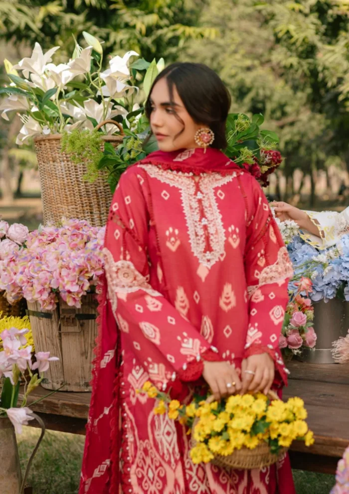 Parishay D 04 Ivy Bloom Printkari Luxury Lawn Collection - Image 2