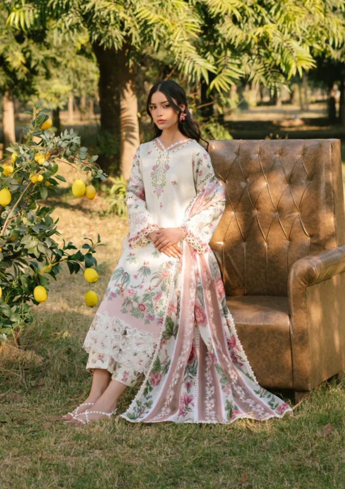 Parishay D 05 Ivy Bloom Printkari Luxury Lawn Collection - Image 2
