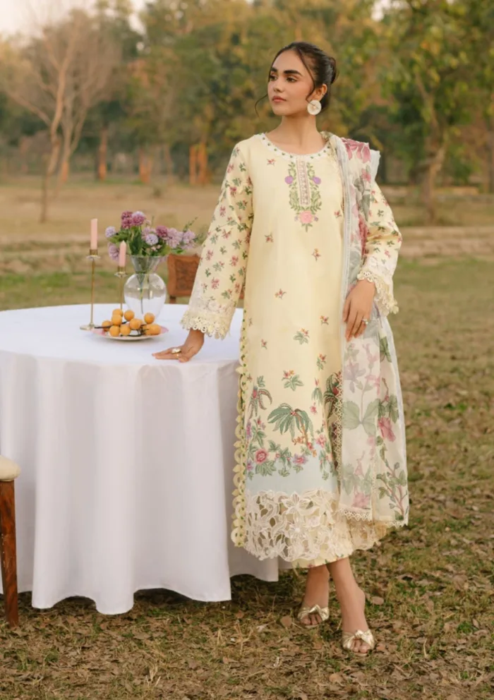Parishay D 06 Ivy Bloom Printkari Luxury Lawn Collection - Image 2
